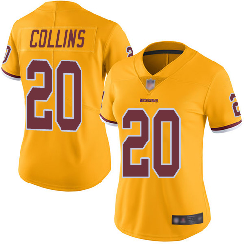 Washington Redskins Limited Gold Women Landon Collins Jersey NFL Football #20 Rush Vapor->youth nfl jersey->Youth Jersey